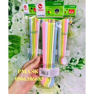 Muỗng khuấy decor thức uống 6 cái/ set - Muỗng khuấy sinh tố HPB114 – Cây khuấy nước ép msinh tố nhiều màu sắc siêu tiện