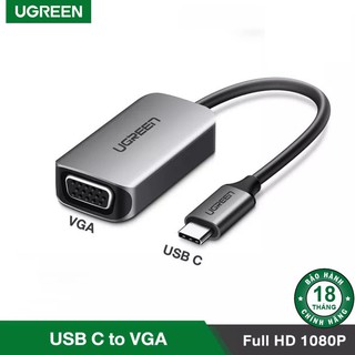 Cáp Chuyển USB C sang VGA Cao Cấp Ugreen 50316 (Vỏ nhôm) Chính Hãng