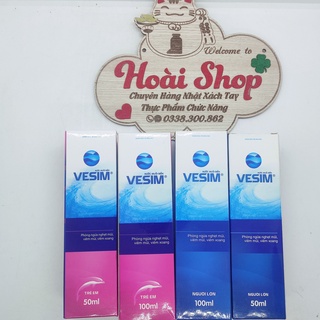Nước muối biển VESIM cải thiện nghẹt mũi, xoang