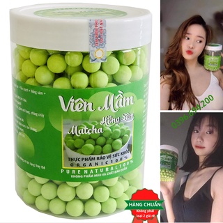 500gr Viên Mầm Đậu Nành Hồng Sâm Matcha hỗ trợ nở ngực, hỗ trợ tăng vòng 1, đẹp da có Chứng Nhận An Toàn Thực Phẩm