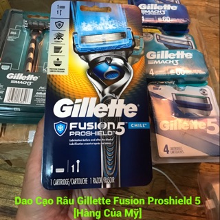 Dao Cạo Râu Gillette Fusion Proshield 5 [Hàng Của Mỹ]