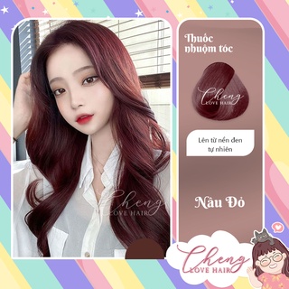 Thuốc Nhuộm Tóc Màu NÂU ĐỎ Không Tẩy | Chenglovehair, Chenglovehairs