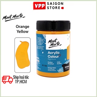 Màu Acrylic Mont Marte 300ml - Orange Yellow - Acrylic Colour Paint Signature 300ml (10.1oz) - MSCH3007