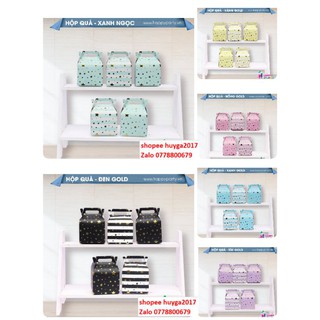 SET 5 HỘP QUÀ ÁNH KIM CAO CẤP