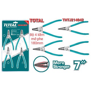 Bộ 4 kềm mở phe 180mm TOTAL THTJ214042