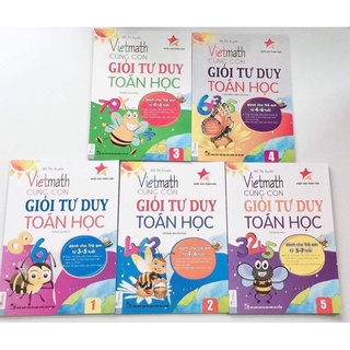 Bộ sách Vietmath - Cùng Con Giỏi Tư Duy Toán Học (5 cuốn) tái bản