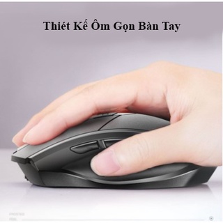Chuột Không Dây, Chuột Bluetooth Không Dây Pin Sạc Inphic PM6. Không Cần Thay Pin