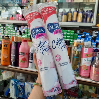 Bông Tẩy Trang Aura Beauty 150 Miếng.