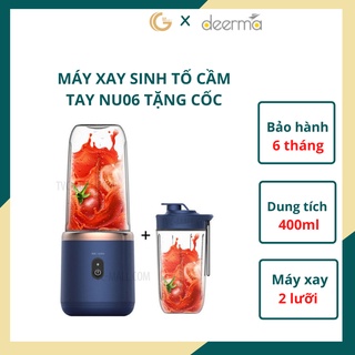 Máy xay sinh tố cầm tay cao cấp deerma Nu06 Bh12 tháng, tặng 1 cốc xay
