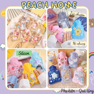Túi Chườm Trong Suốt / Nỉ Nhung Nóng Lạnh Đa Năng Họa Tiết Cute Giảm Đau Bụng Kinh Sưởi Làm Ấm Chân Tay Mini Tiện Lợi
