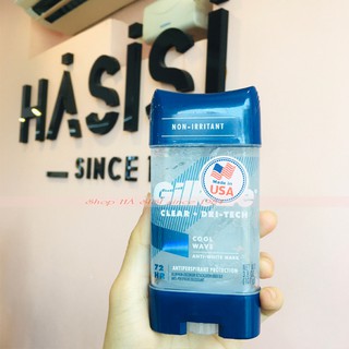 LĂN KHỬ MÙI GILLETTE - Cool Wave Clear Gel 107g