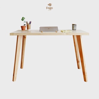 Bàn học, làm việc chân gỗ FEGO 100x50cm, Nội thất phòng khách, phòng làm việc đa năng