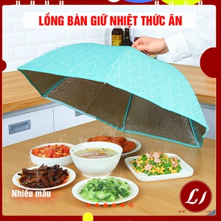 Lồng bàn giữ nhiệt thức ăn gấp gọn 6 cạnh tiện lợi (71 x 23 cm) - Nhiều mẫu