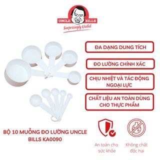 [Mã BMBAU50 giảm 7% đơn 99K] Bộ 10 muỗng đo lường gia vị Uncle Bills KA0090 (Giao ngẫu nhiên)