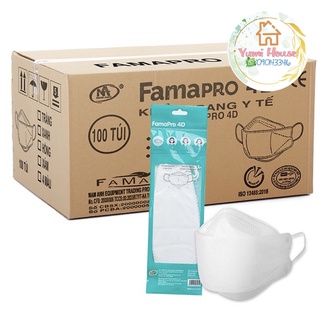 [Giá Sỉ] 1 THÙNG 500 CÁI (100 TÚI) KHẨU TRANG 4D (KF94) FAMAPRO CHÍNH HÃNG NAM ANH