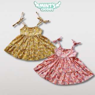 Váy Bé Gái 2 Dây Hoa Nhí Bé Gái Size 0 - 4 Tuổi MINTSCLOSET Mint's Closet - V580 - GV0066
