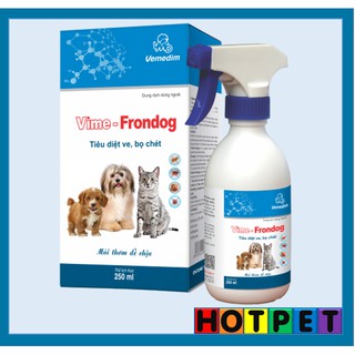 Vime- Frondog 250 ml - Thuốc Xịt Trị Ve, Bọ Chét Cho Chó Mèo
