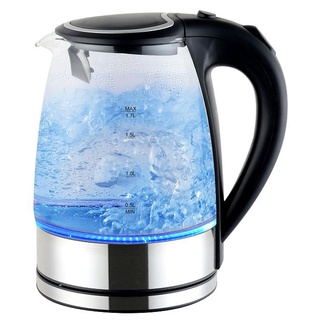 Ấm siêu tốc thủy tinh KAW dung tích 2lít tự động tắt khi nước sôi ở nhiệt độ 100 độ C hoặc quá nóng giúp tiết kiệm điện