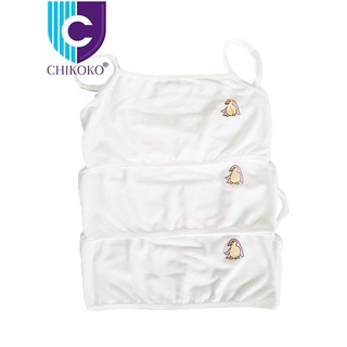 Bộ 03 áo lót cho bé thêu chim cánh cụt đáng yêu - Made in Việt Nam - áo lá trắng học sinh