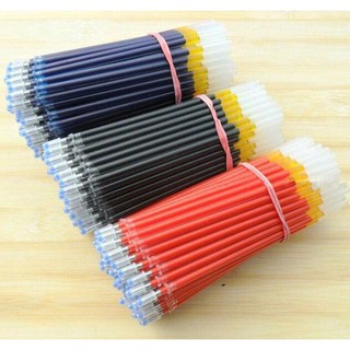 combo 100 ngòi bút mực nước 0.5mm, thay ruột viết gel màu xanh đen đỏ