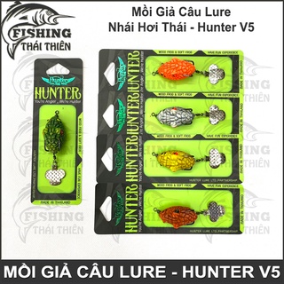 Mồi Giả Hunter V5 Nhái Hơi Thái Chuyên Câu Lure Cá Lóc, Chẽm, Mú, Siêu Nhạy 4cm 7gr