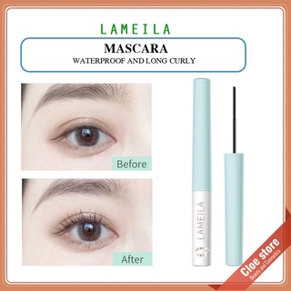 Mascara Lameila vỏ xanh đầu bút mảnh, nhanh khô, chống nước hàng nội địa Trung
