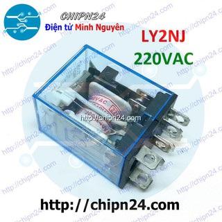 [1 CON] Relay Kiếng LY2NJ 8 chân 10A 220VAC (LY2N-J JQX-13F)