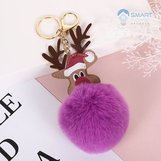 Móc Khóa Cục Bông Hình Ông Già Noel - Móc Chìa Khóa Dễ Thương Tặng Bạn Gái