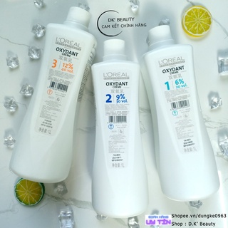 Oxy Loreal Trợ Nhuộm, Tẩy Mở Biểu Bì Tóc Oxydant Creme 1000ml