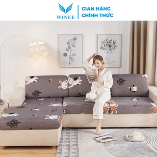 Tấm bọc nệm ngồi, nệm/gối tựa lưng sofa vải thun sữa mềm mại co giãn