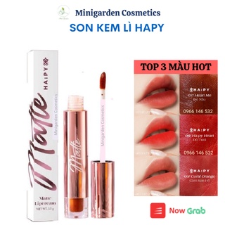 Son Hapy kem lì Mini Garden Mattle Lipcream bám màu lâu trôi 3.5ml