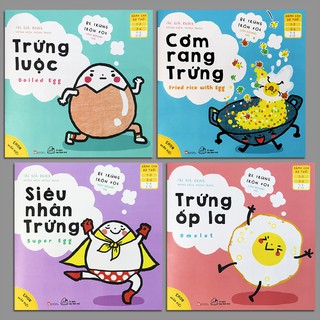 Sách - Ehon Nhận Biết - Bé Trứng Tròn Xoe (Combo 4 cuốn) (1-6 tuổi) - Thanh Hà Books HCM