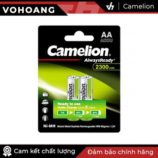 Bộ 2 pin sạc Camelion AA 2300mAh