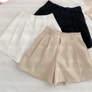 Quần short Tuyết Mưa_ quần đùi Xếp Li Lưng Cao dáng váy siêu hot_C035