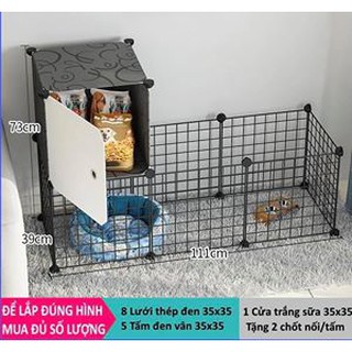 (TẶNG CHỐT+VÒNG LỤC LẠC)  QUÂY CHÓ MÈO LẮP GHÉP