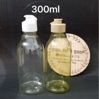 Chai nhựa 300ml nắp bật