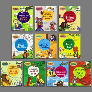 Sách - Truyện Tranh Ngụ Ngôn Dành Cho Thiếu Nhi (10 quyển, lẻ tùy chọn)