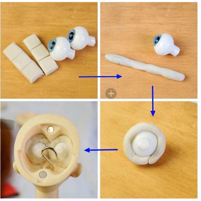 Bùn mắt bjd (đất sét gắn mắt)