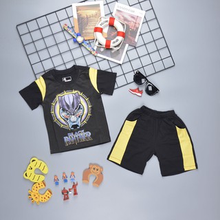 Đồ Bộ Bé Trai In Black Panther Báo Đen Chất Cotton 100% Bao Đẹp