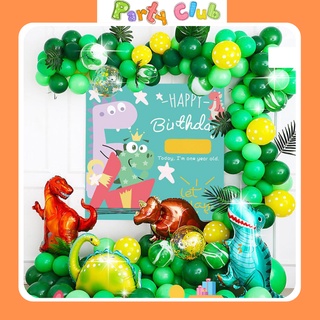 Set bóng trang trí sinh nhật cho bé nhiều mẫu- tặng kèm bơm bóng và cuộn keo dính bóng