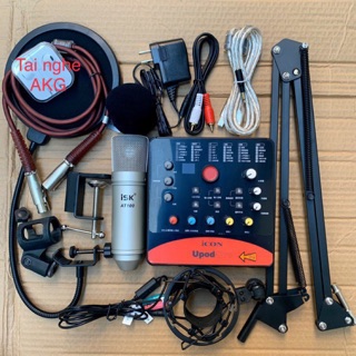 [Mã ELHACE giảm 4% đơn 300K] Bộ combo thu âm Icon mic AT100 full phụ kiện