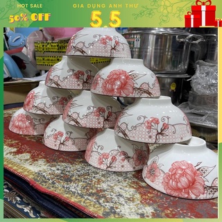 Combo 10 cái tô 4D đường kính 16cm họa tiết sang trọng