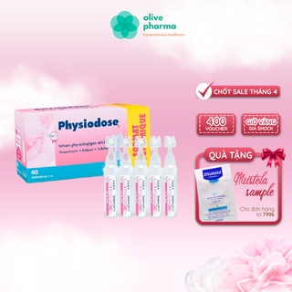 Nước muối sinh lý Physiodose của Pháp-Muối Hồng