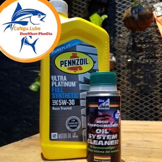 [DauNhot-PhuGia] Nhớt Pennzoil Ultra Platinum 4T 5w30, súc động cơ bluechem cùng làm sạch khoang máy.
