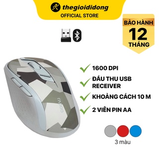[Mã ELMALL10 giảm 10% đơn 500K] Chuột Không Dây Bluetooth Silent Rapoo M500 1600 DPI - Hàng chính hãng - BH 12 tháng