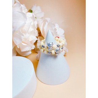 Vòng dâu tằm tuổi Trâu Tân Sửu bạc ta cho bé, Vòng dâu tằm con giáp bạc ta cho bé-Minh Tâm Jewelry