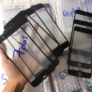 Combo 9 Kính Ép iPhone 7 Plus Liền Ron Hàng Cao Cấp Tặng 1 Kính Cùng Loại