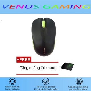 [Tặng lót chuột] Chuột không dây Rimax V168 - Có pin kèm - Bảo hành 12 tháng - Cam kết lỗi 1 đổi 1