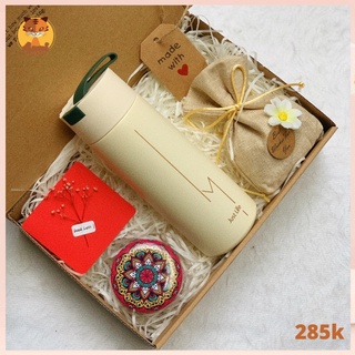 Quà tặng bạn gái Valentine 14-2, Quà tặng sinh nhật, quà tặng bạn gái - Anni Handmade với bình giữ nhiệt