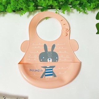 Yếm silicon cho bé in hình cute (sỉ, lẻ)